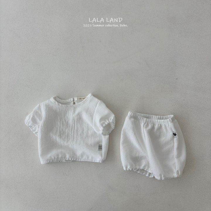 Lalaland - Korean Baby Fashion - #babyoutfit - bebe Balloon Top Bottom Set - 6
