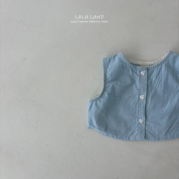 Lalaland - Korean Baby Fashion - #babyoutfit - bebe Denim Vest Shirt - 4