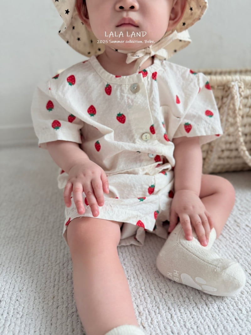 Lalaland - Korean Baby Fashion - #babywear - bebe Strawberry Pants - 11
