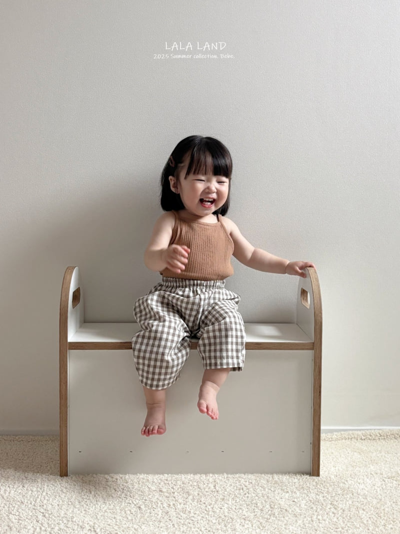 Lalaland - Korean Baby Fashion - #babywear - bebe Check Pants - 9