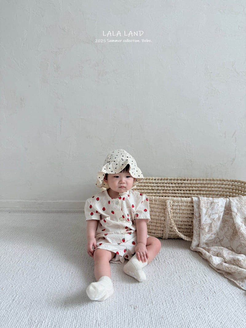 Lalaland - Korean Baby Fashion - #onlinebabyboutique - bebe Strawberry Pants - 12