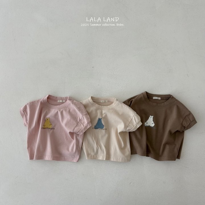 Lalaland - Korean Baby Fashion - #onlinebabyboutique - bebe Bear Short Sleeved Tee