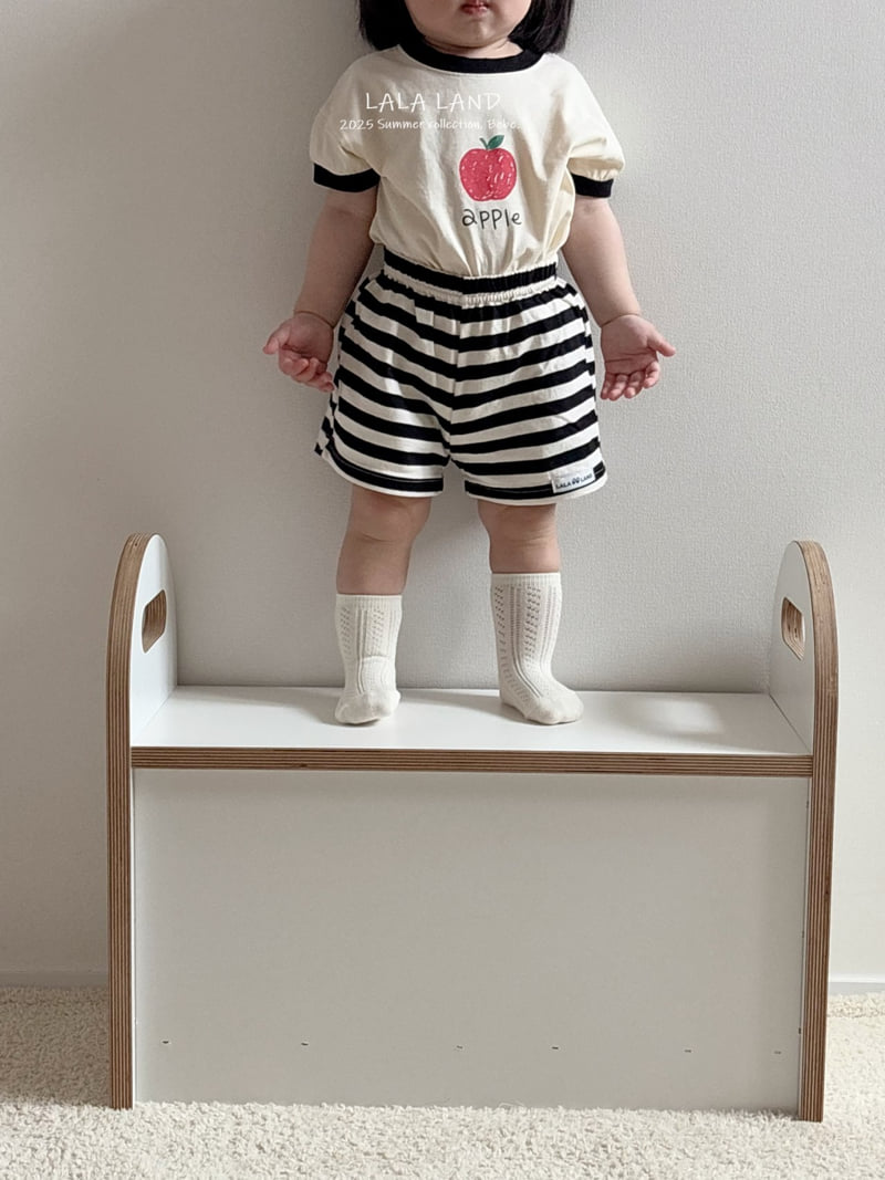 Lalaland - Korean Baby Fashion - #onlinebabyboutique - bebe Stripe Pants - 12