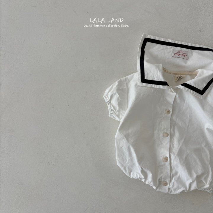 Lalaland - Korean Baby Fashion - #onlinebabyshop - bebe Denim Sailor Short Sleeve Suit - 5