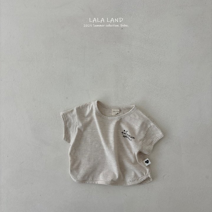 Lalaland - Korean Baby Fashion - #onlinebabyshop - bebe Bebe Stripe Short Sleeved Tee - 3