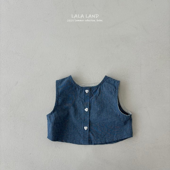 Lalaland - Korean Baby Fashion - #onlinebabyshop - bebe Denim Vest Shirt - 7