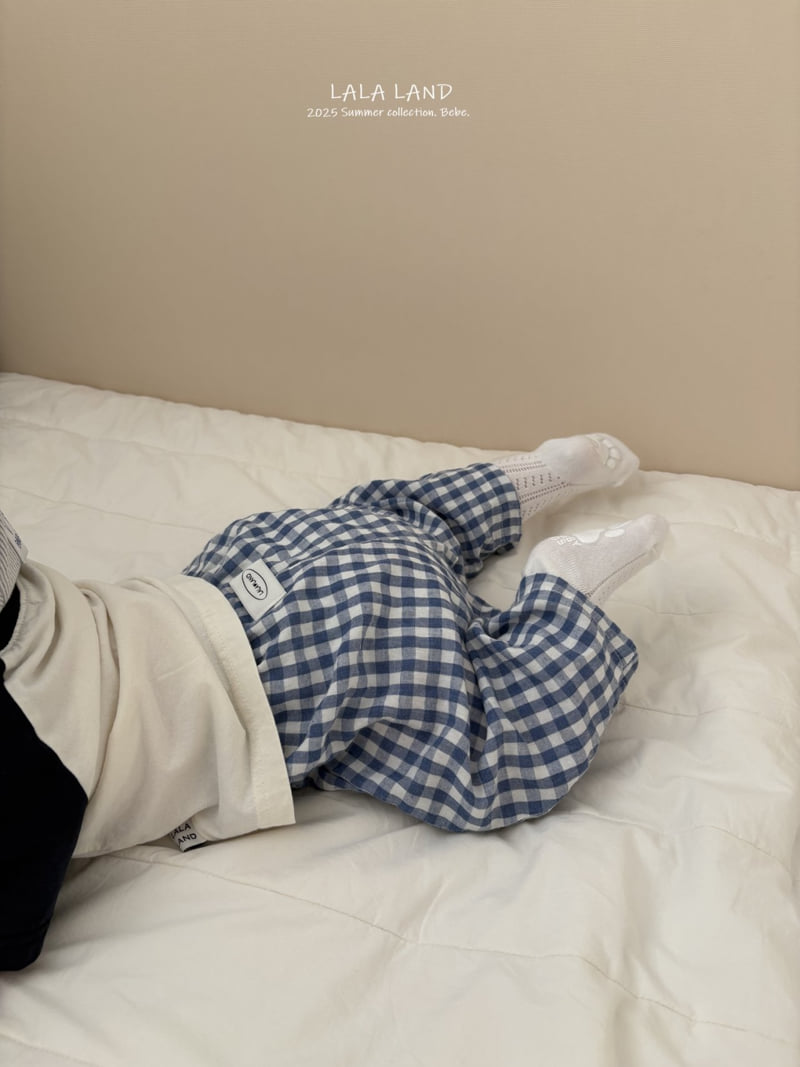 Lalaland - Korean Baby Fashion - #smilingbaby - bebe Check Pants - 12