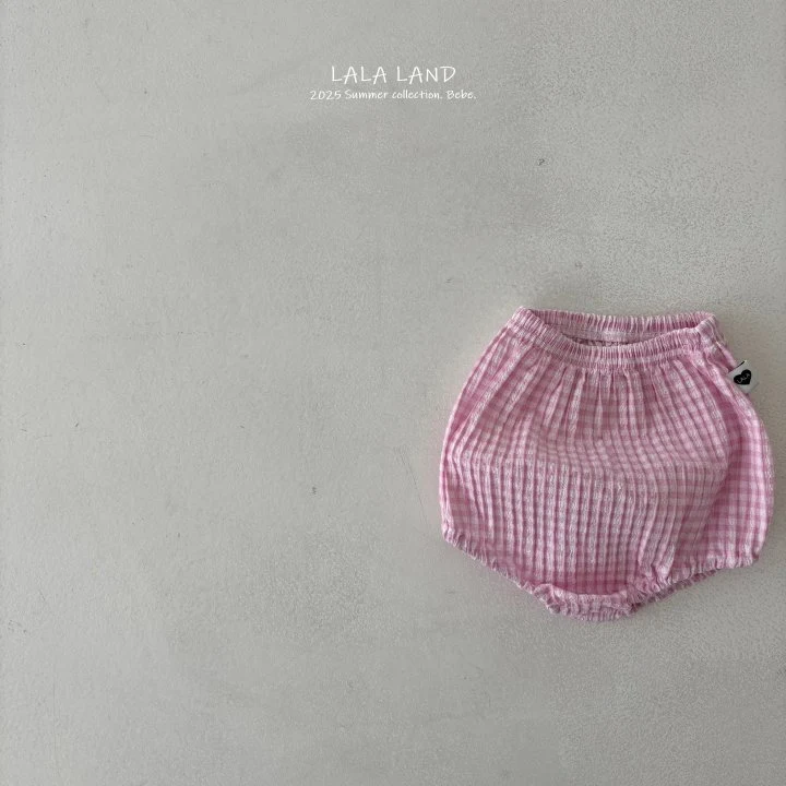 Lalaland - Korean Baby Fashion - #smilingbaby - bebe Balloon Check Bloomers - 7