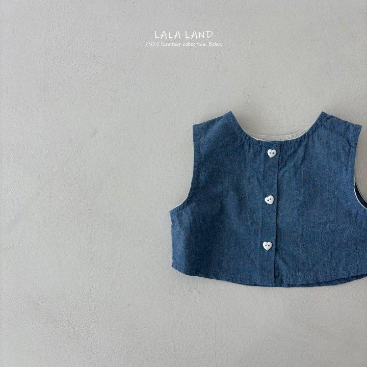 Lalaland - Korean Baby Fashion - #smilingbaby - bebe Denim Vest Shirt - 8