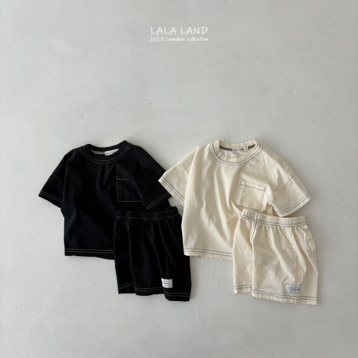 Lalaland - Korean Children Fashion - #Kfashion4kids - kids New Stitch Shorts - 6