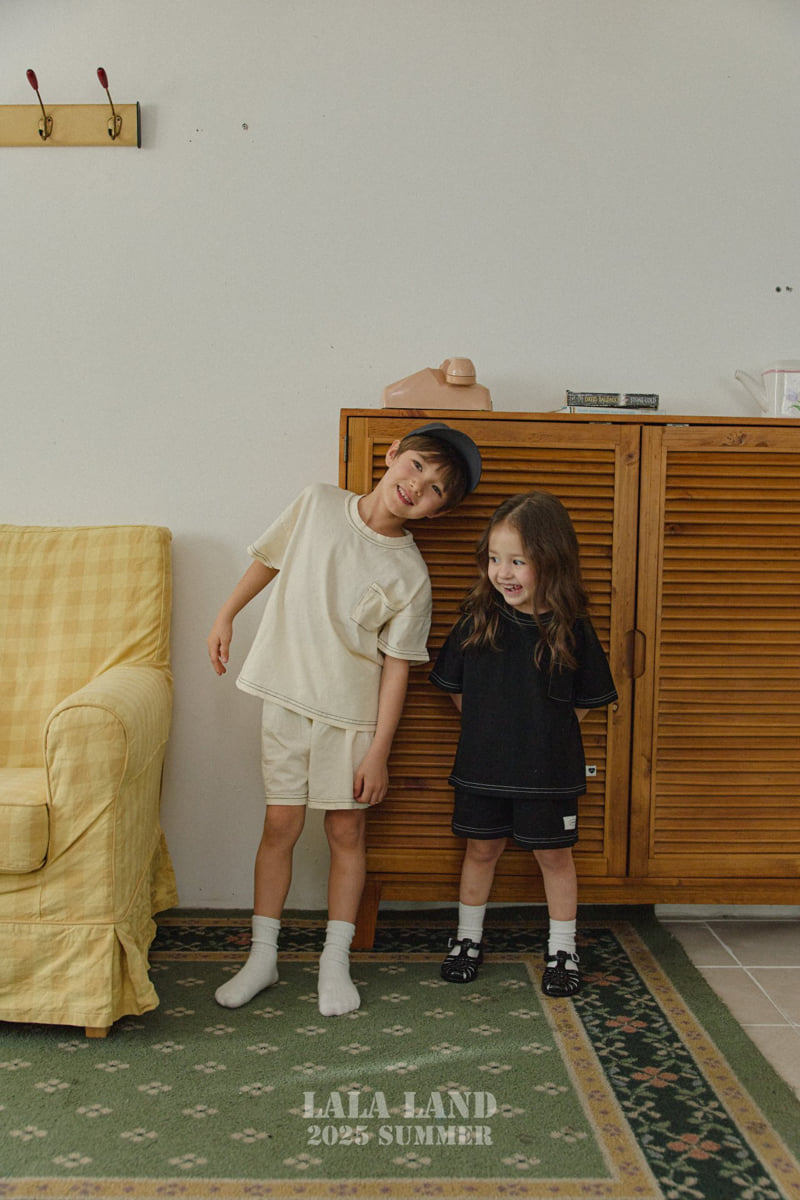 Lalaland - Korean Children Fashion - #childofig - kids New Stitch Shorts - 12