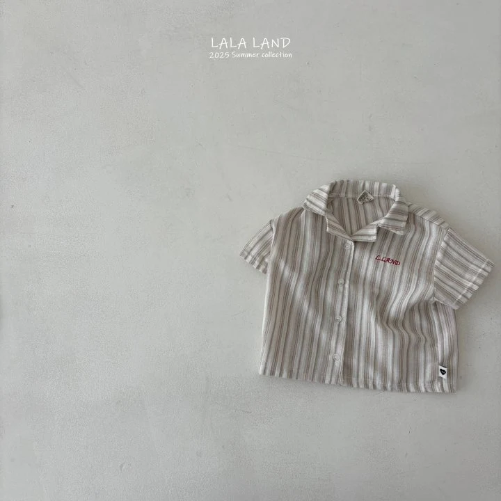 Lalaland - Korean Children Fashion - #childofig - kids Vertical Stripe Shirt - 6