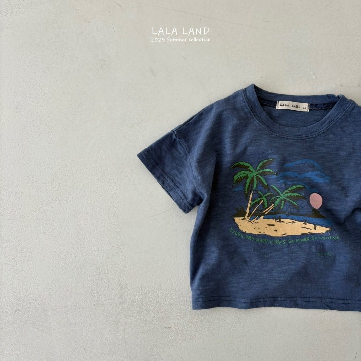 Lalaland - Korean Children Fashion - #childofig - kids Palm Tree Slub Tee - 8