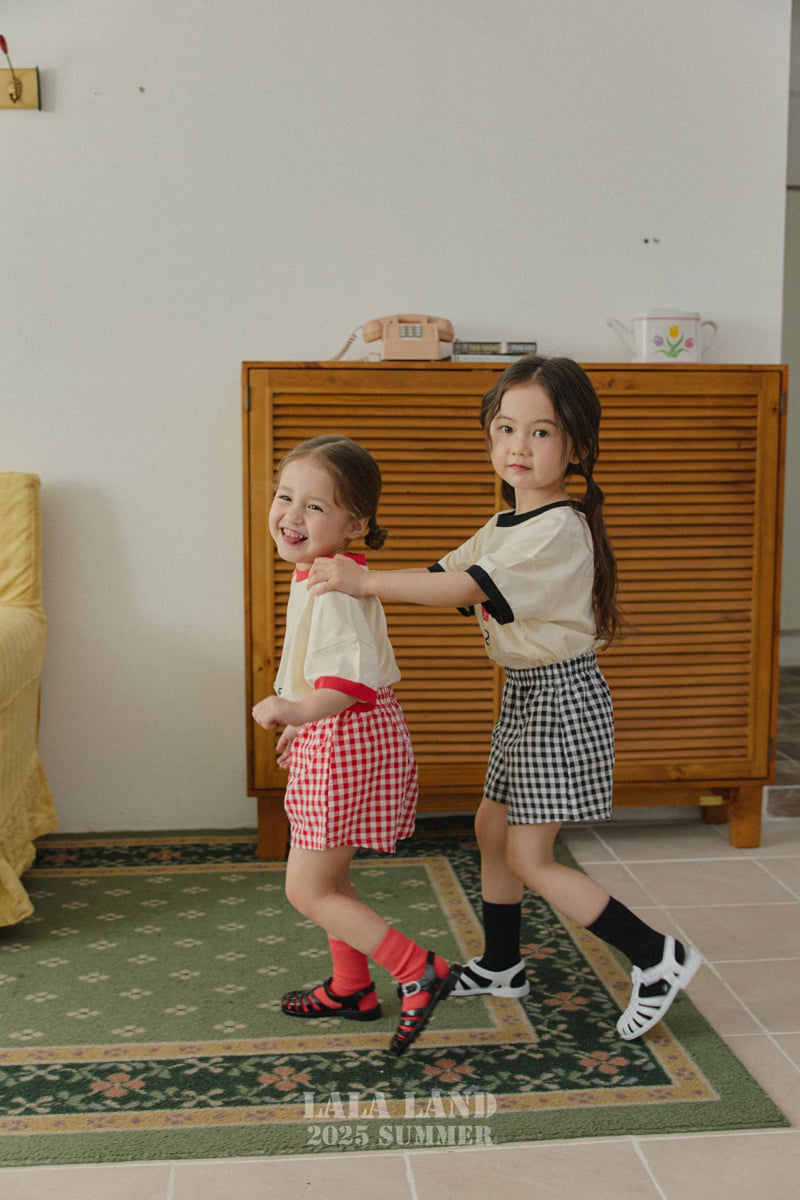 Lalaland - Korean Children Fashion - #childofig - kids Round Check Pants - 12