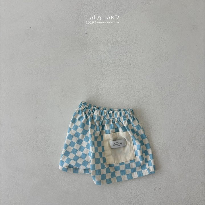 Lalaland - Korean Children Fashion - #childofig - kids Check Shorts - 7