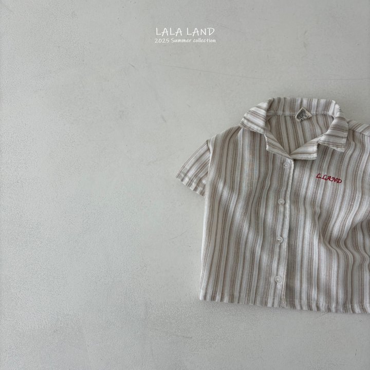 Lalaland - Korean Children Fashion - #childrensboutique - kids Vertical Stripe Shirt - 7