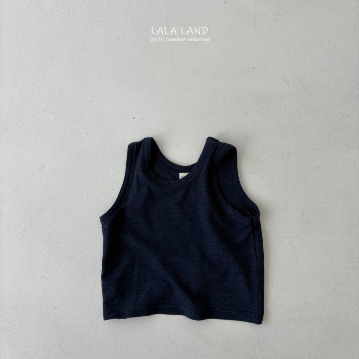 Lalaland - Korean Children Fashion - #designkidswear - kids Linen Cardigan Sleeveless Set - 5