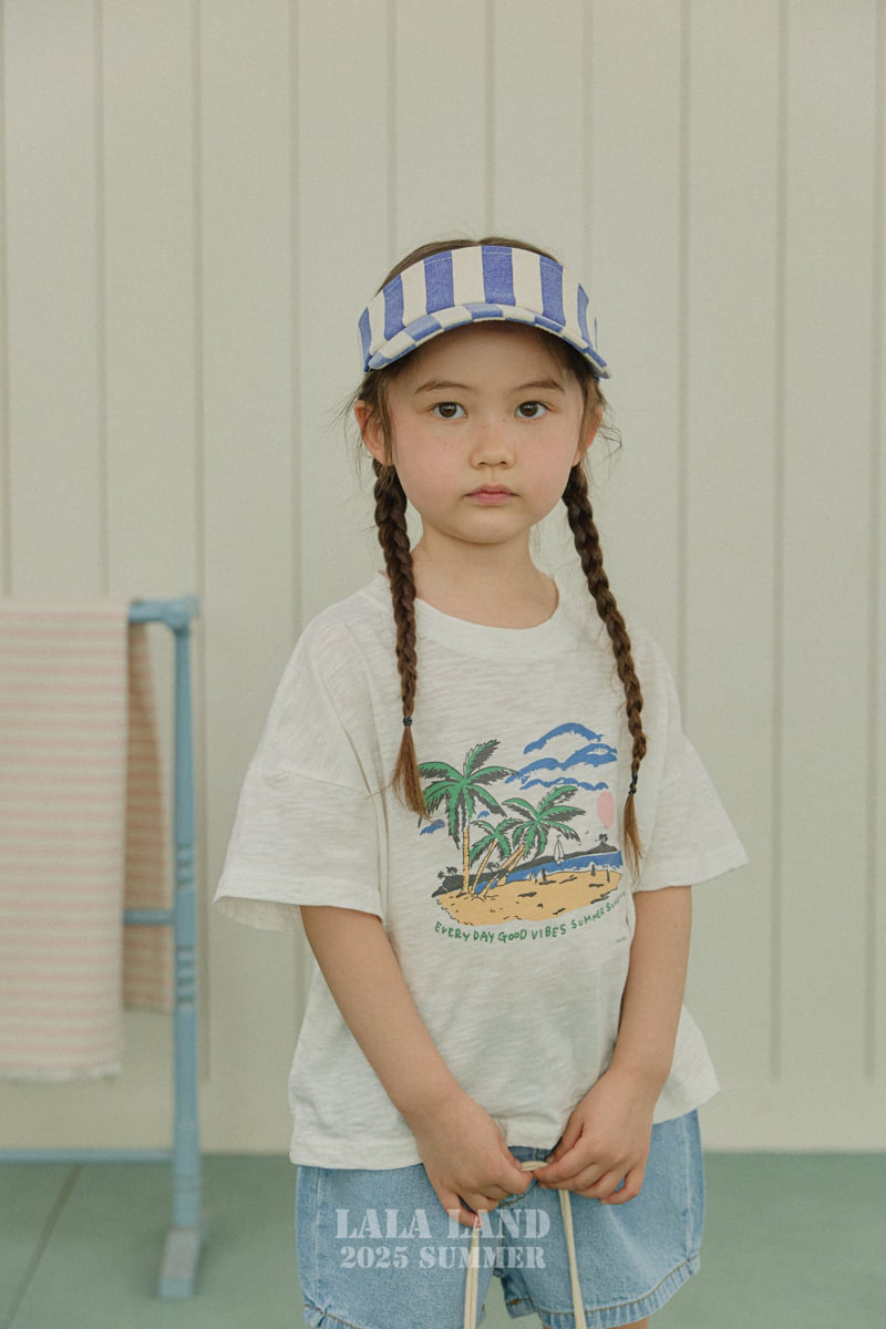 Lalaland - Korean Children Fashion - #designkidswear - kids Palm Tree Slub Tee - 10