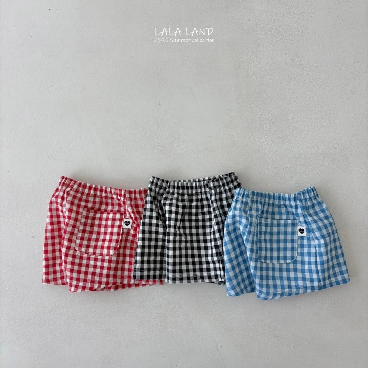 Lalaland - Korean Children Fashion - #designkidswear - kids Round Check Pants