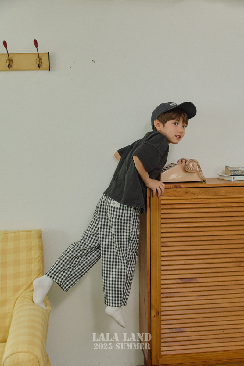 Lalaland - Korean Children Fashion - #designkidswear - kids Mane Check Pants - 11