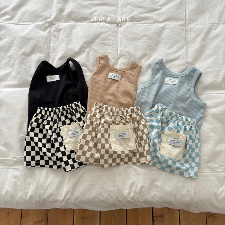 Lalaland - Korean Children Fashion - #designkidswear - kids Check Shorts - 9