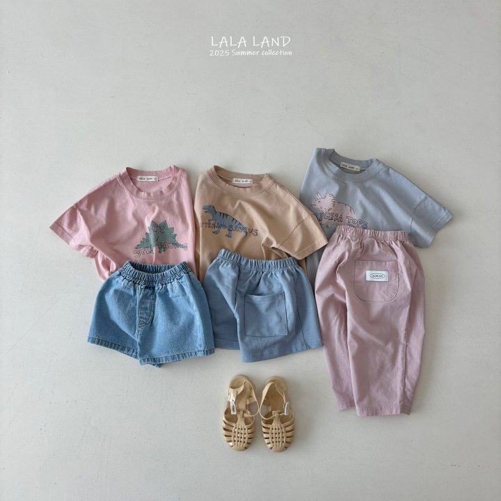 Lalaland - Korean Children Fashion - #discoveringself - kids 25 Summer Dino Tee - 9