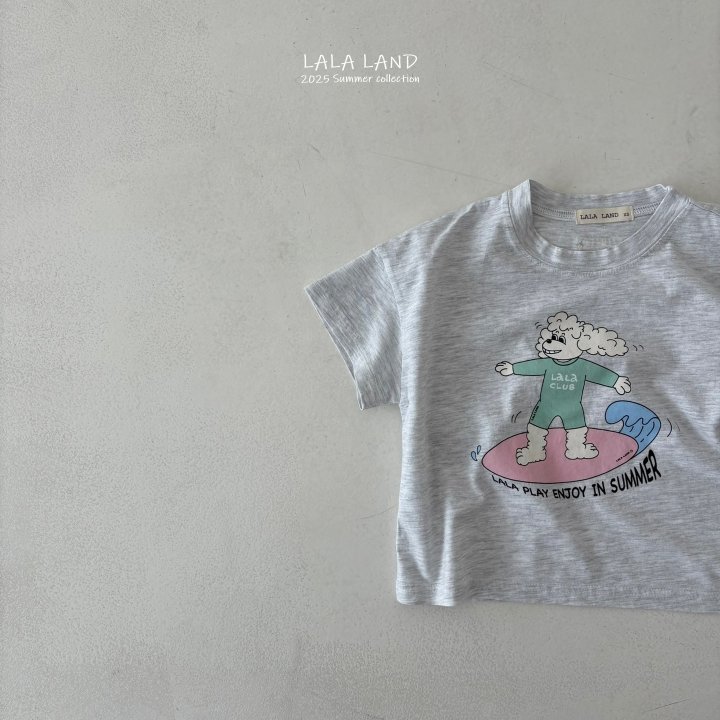 Lalaland - Korean Children Fashion - #discoveringself - kids Poodle Surf Tee - 7