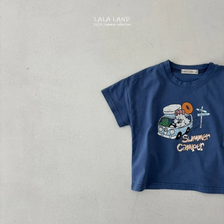 Lalaland - Korean Children Fashion - #discoveringself - kids Summer Camping Tee - 6