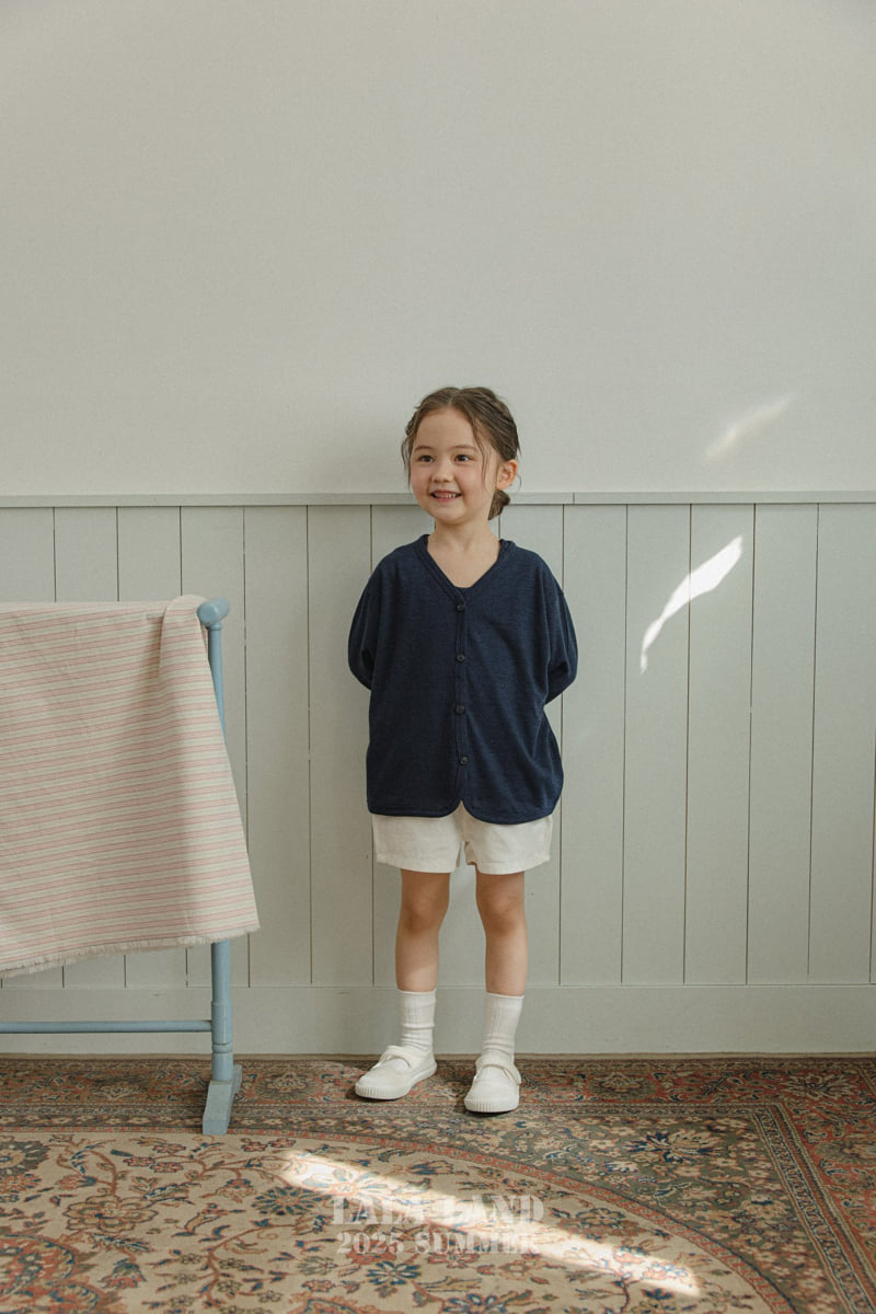 Lalaland - Korean Children Fashion - #fashionkids - kids Linen Cardigan Sleeveless Set - 7