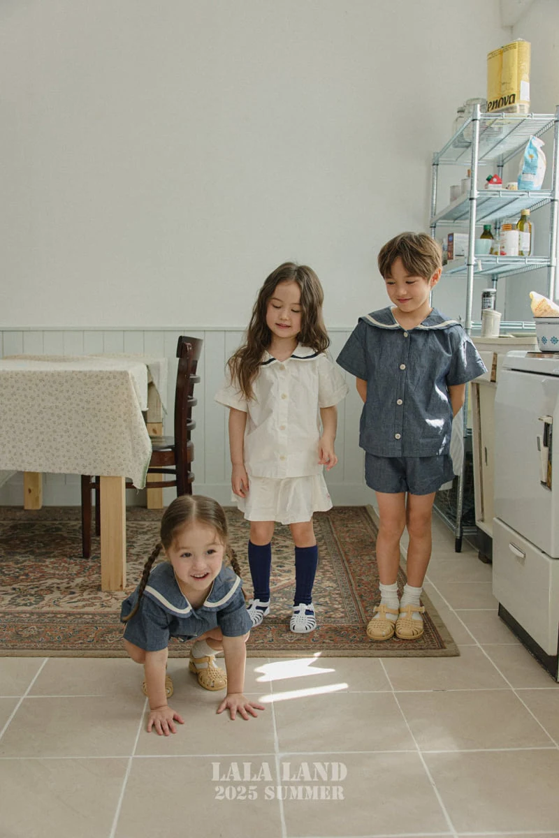 Lalaland - Korean Children Fashion - #fashionkids - kids Summer Marine Skirt - 11