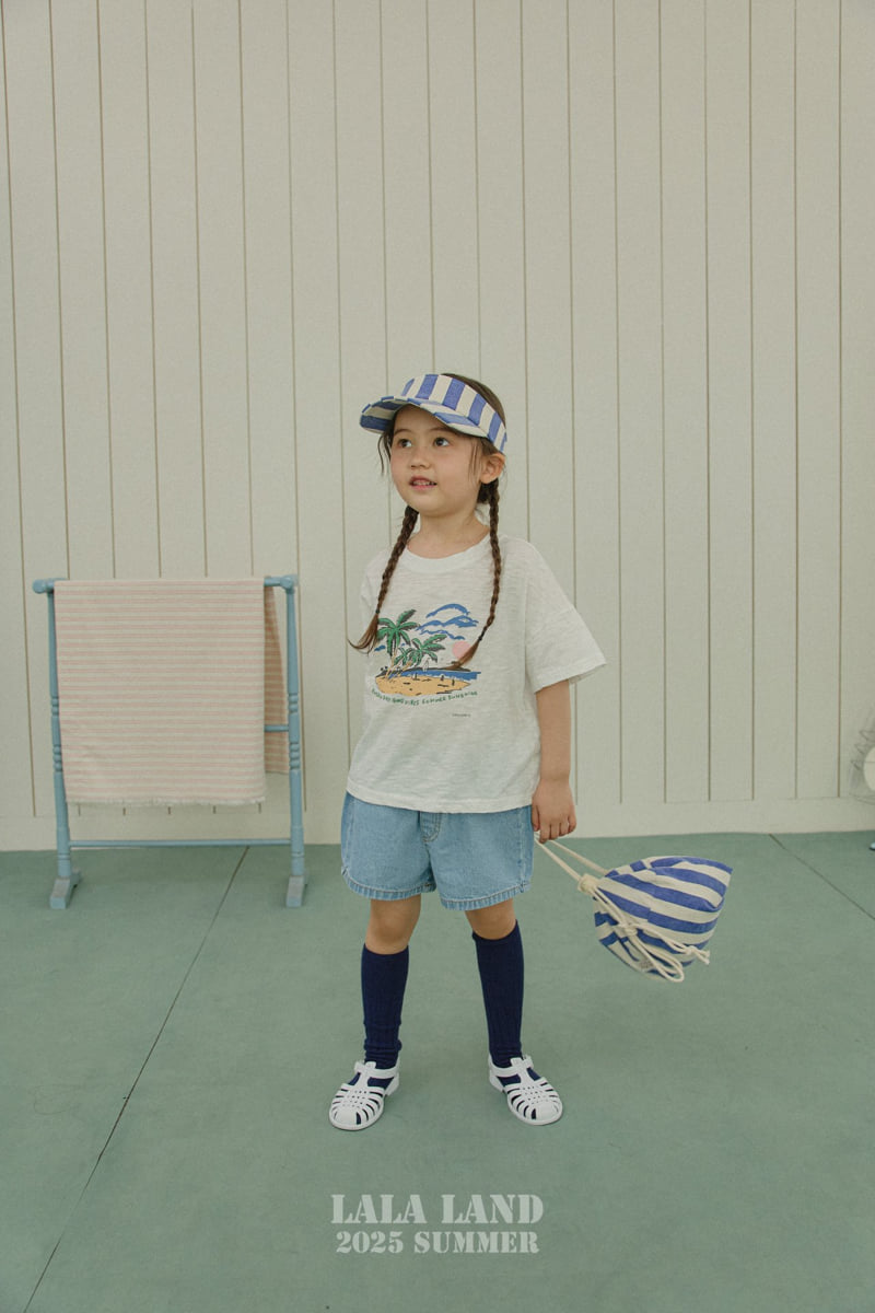 Lalaland - Korean Children Fashion - #fashionkids - kids Palm Tree Slub Tee - 12