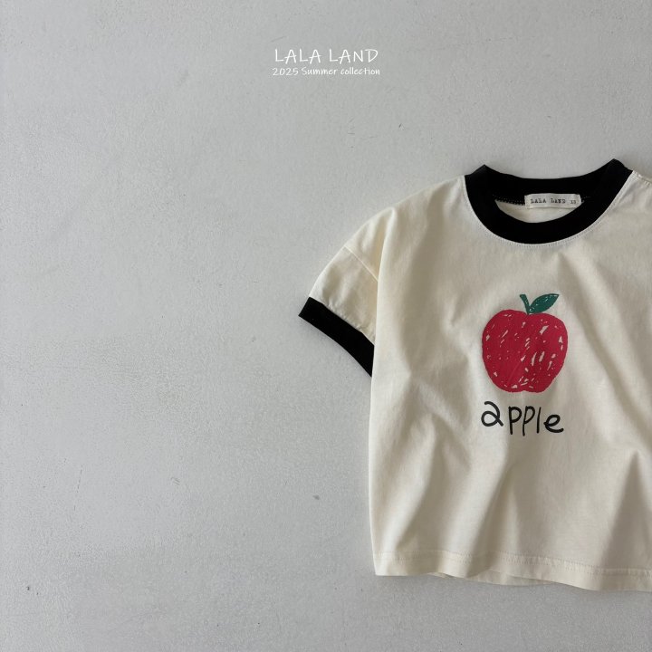 Lalaland - Korean Children Fashion - #discoveringself - kids 25 Apple Tee - 4
