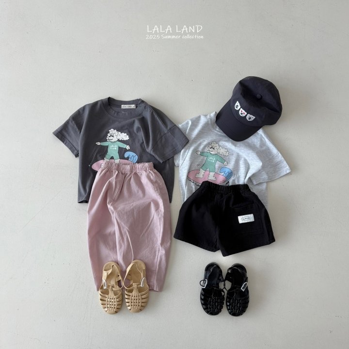 Lalaland - Korean Children Fashion - #kidsshorts - kids Poodle Surf Tee - 9