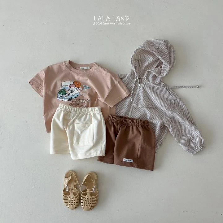 Lalaland - Korean Children Fashion - #kidsshorts - kids Summer Camping Tee - 8
