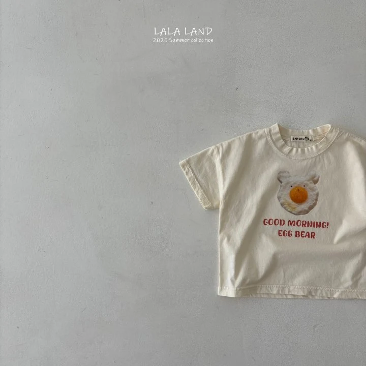 Lalaland - Korean Children Fashion - #kidsshorts - kids Egg Bear Tee - 6