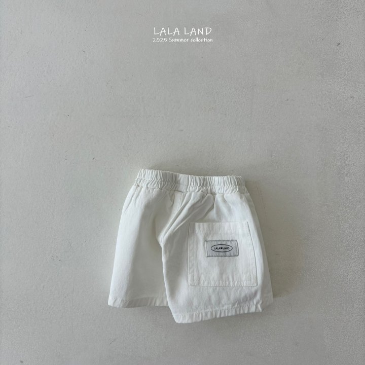 Lalaland - Korean Children Fashion - #kidsshorts - kids Black White Cotton Pants - 3