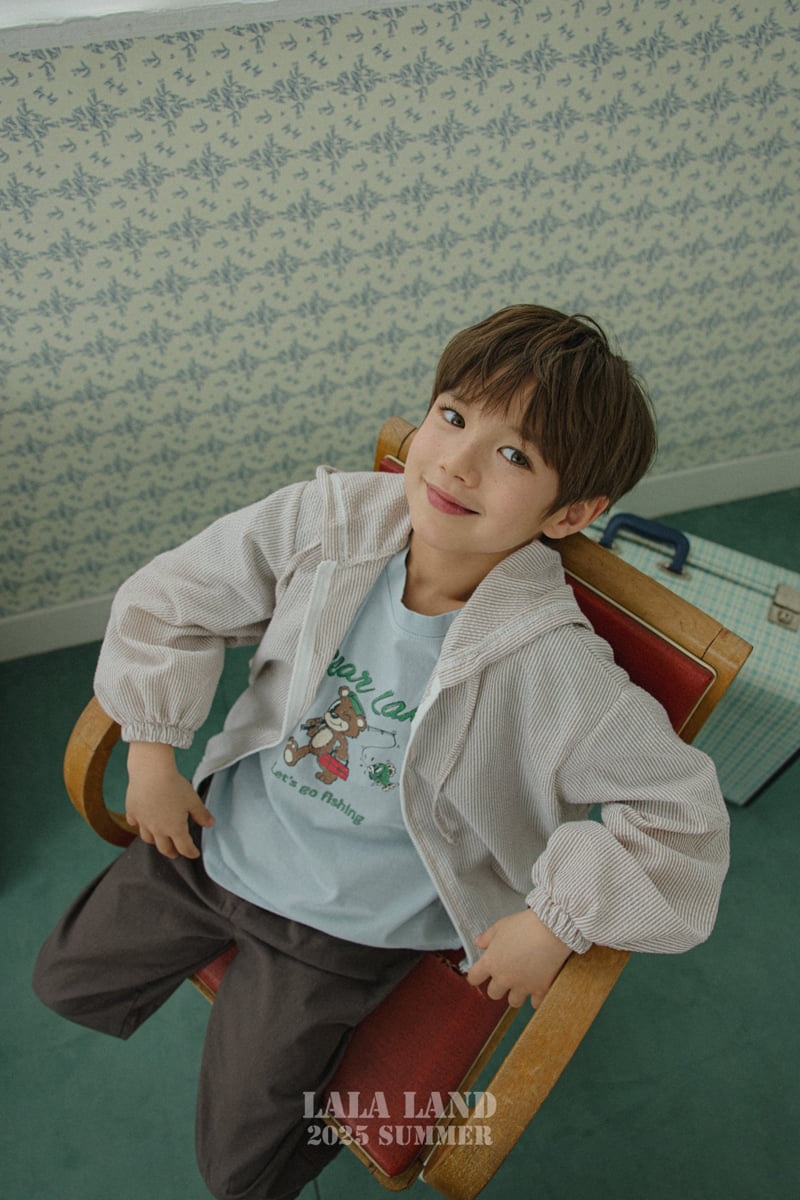 Lalaland - Korean Children Fashion - #kidsstore - kids Fishing Bear Tee - 11