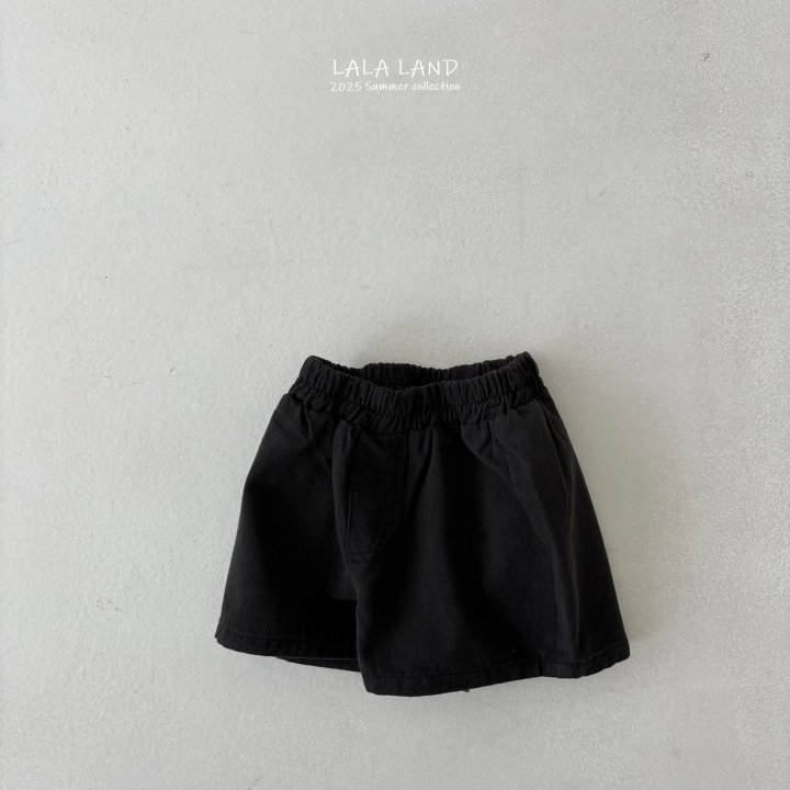 Lalaland - Korean Children Fashion - #kidsshorts - kids Black White Cotton Pants - 4