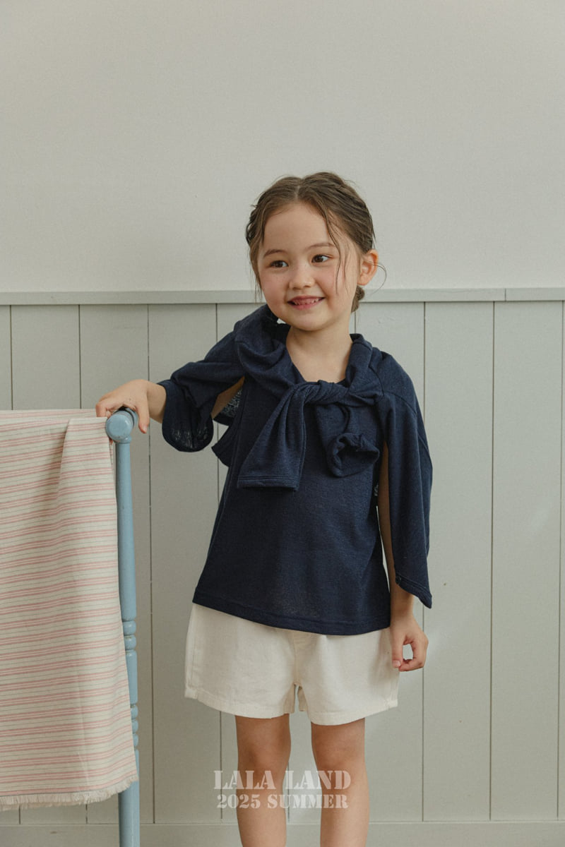 Lalaland - Korean Children Fashion - #kidzfashiontrend - kids Linen Cardigan Sleeveless Set - 10