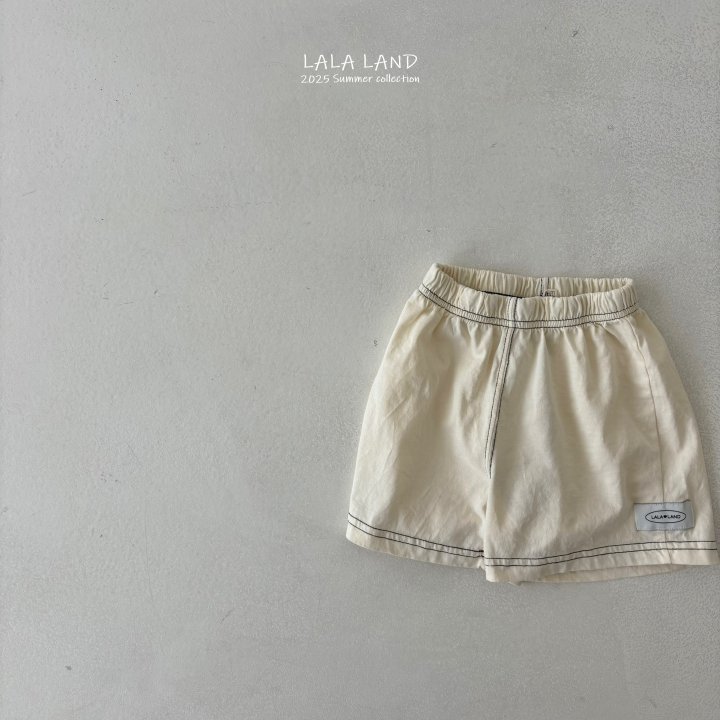 Lalaland - Korean Children Fashion - #kidzfashiontrend - kids New Stitch Shorts - 5