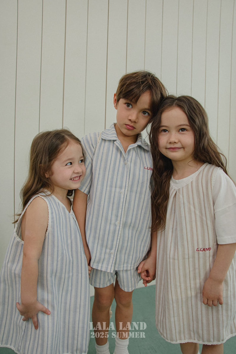 Lalaland - Korean Children Fashion - #kidzfashiontrend - kids Vertical Stripe Pants - 12