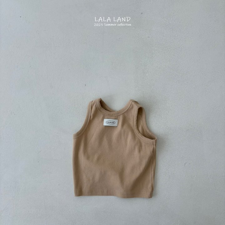 Lalaland - Korean Children Fashion - #kidzfashiontrend - kids 25 Rib Sleeveless Tee - 6