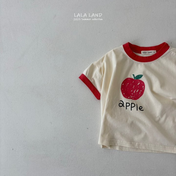 Lalaland - Korean Children Fashion - #kidzfashiontrend - kids 25 Apple Tee - 7