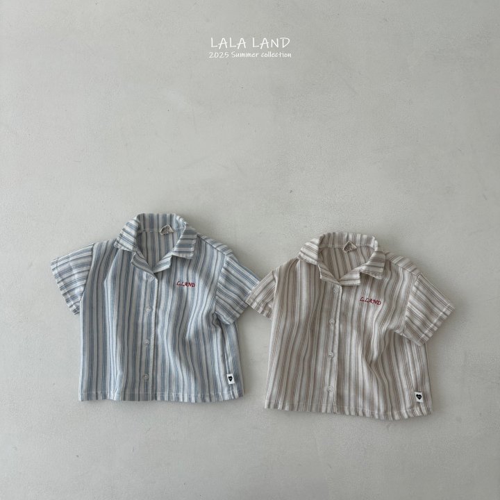 Lalaland - Korean Children Fashion - #littlefashionista - kids Vertical Stripe Shirt