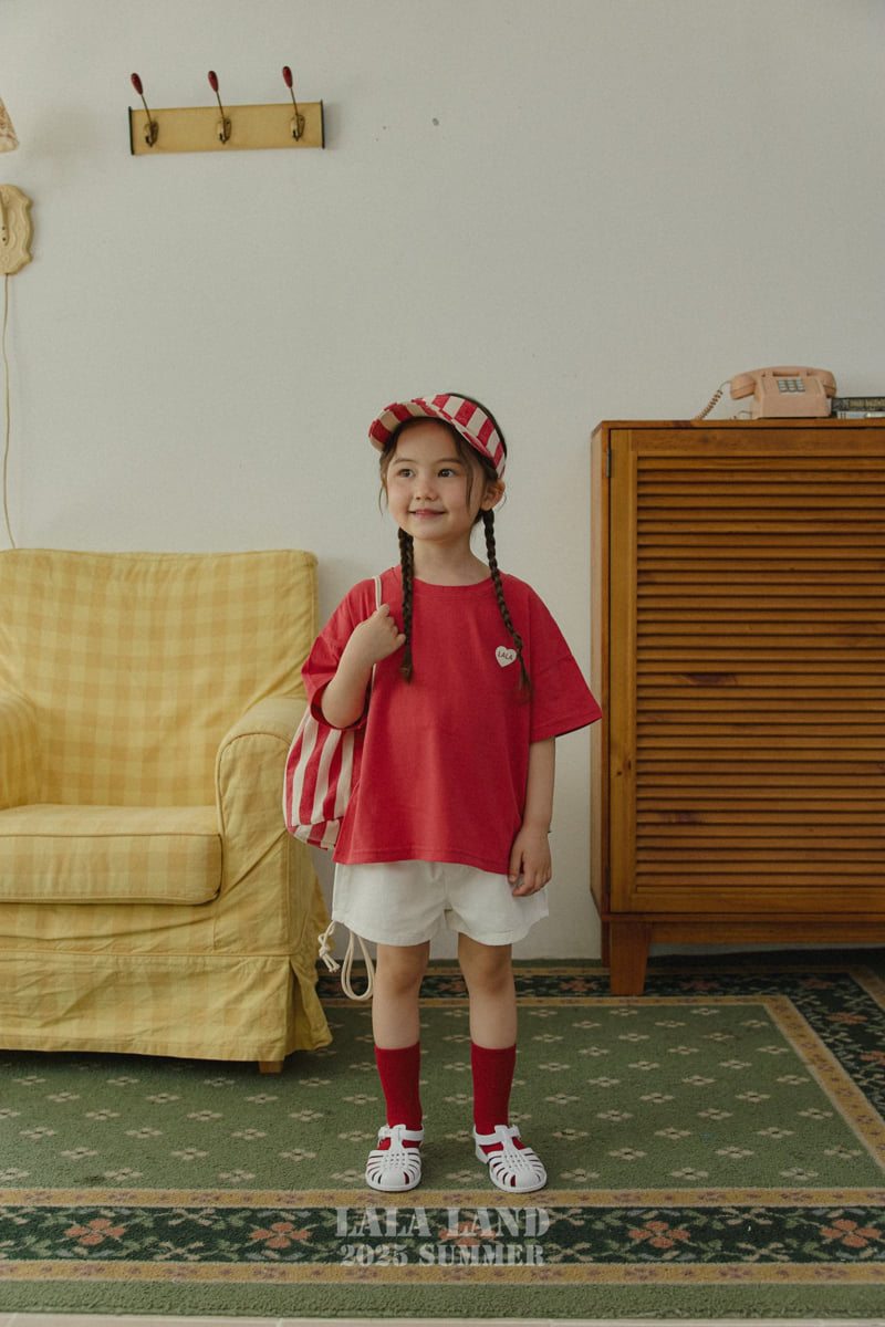 Lalaland - Korean Children Fashion - #magicofchildhood - kids Summer Lara Short Sleeve Tee - 8