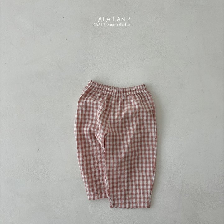 Lalaland - Korean Children Fashion - #magicofchildhood - kids Mane Check Pants - 5