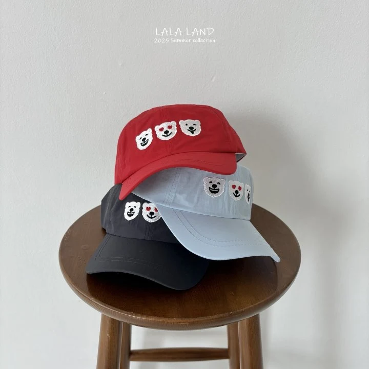 Lalaland - Korean Children Fashion - #minifashionista - kids Three Bear Cap - 2