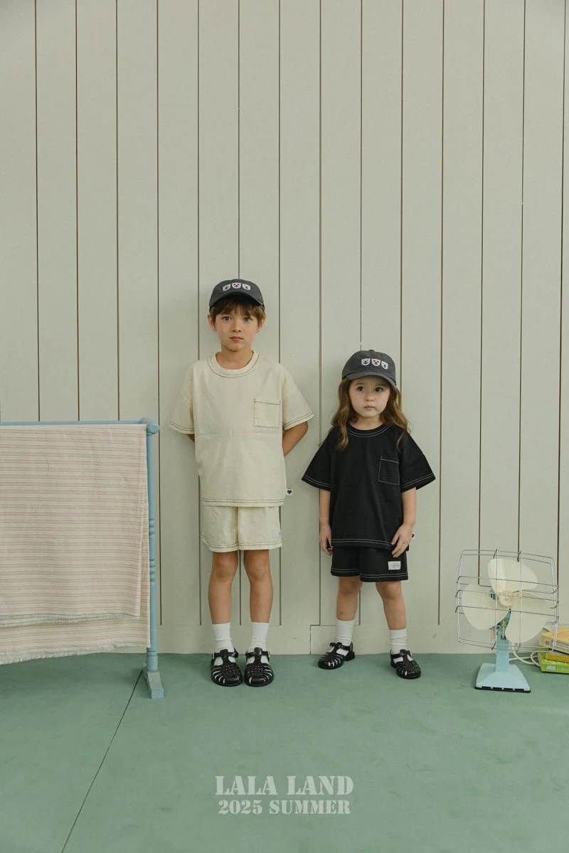 Lalaland - Korean Children Fashion - #minifashionista - kids New Stitch Shorts - 9