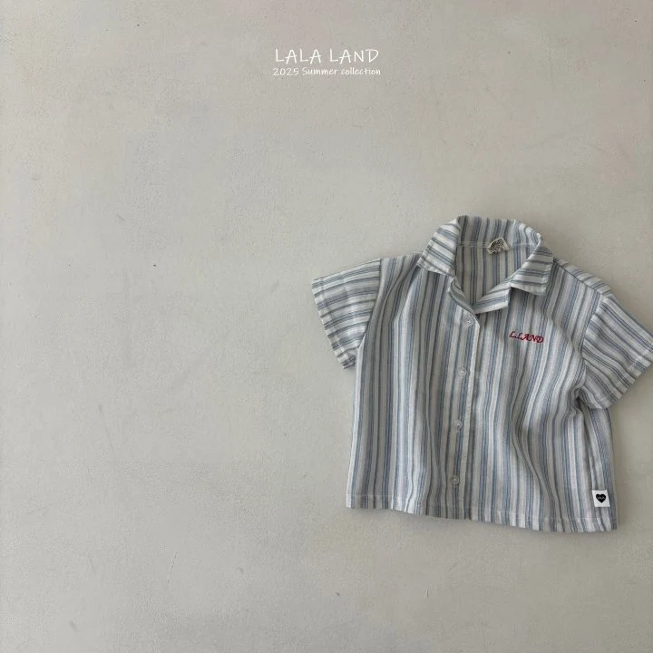 Lalaland - Korean Children Fashion - #minifashionista - kids Vertical Stripe Shirt - 3
