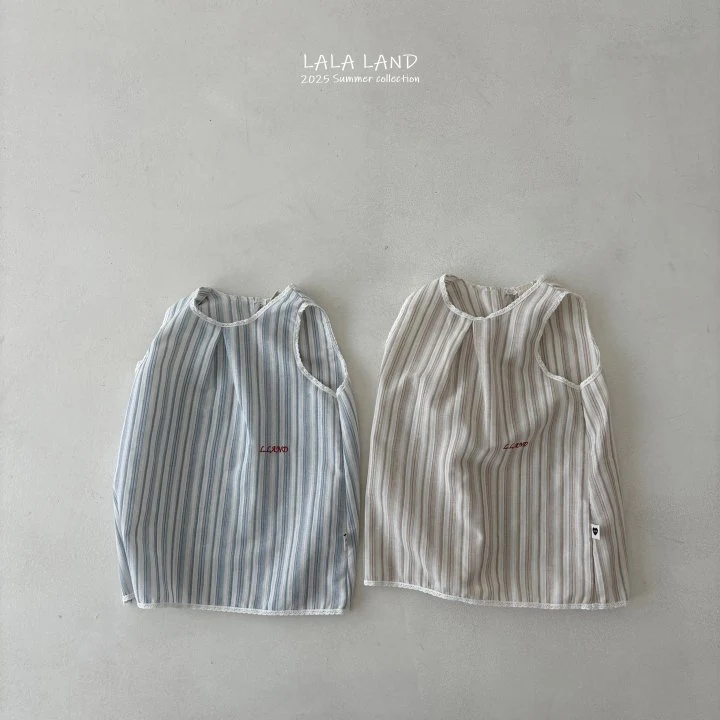 Lalaland - Korean Children Fashion - #minifashionista - kids Vertical Stripe One-piece